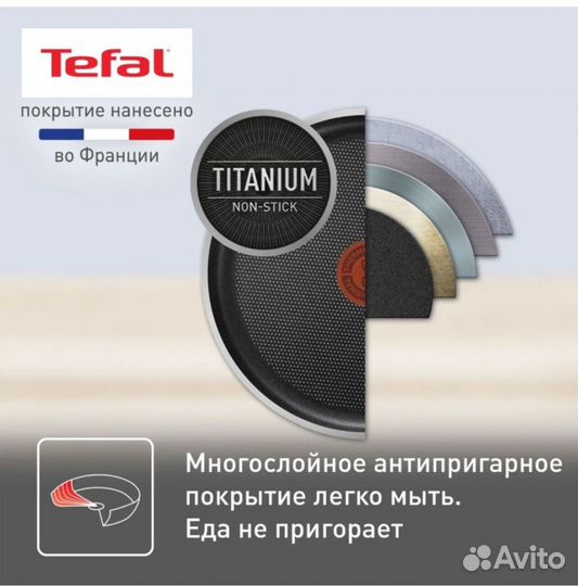 Сковорода Tefal 24см новая