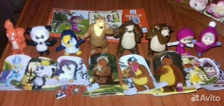 Игрушки из киндера Маша и Медведь 4