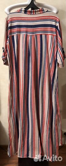 Платье туника халат женский хлопок