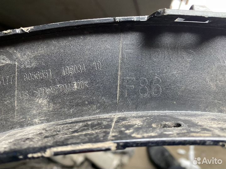 BMW X6 f86 расширитель арак задний л п