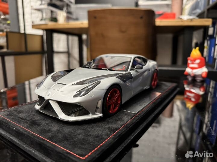 Mansory Ferrari F12 Stalonne серебристый с ч 1:18