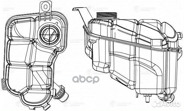 Бачок расширит. охл. жидкости для а/м Ford Mond