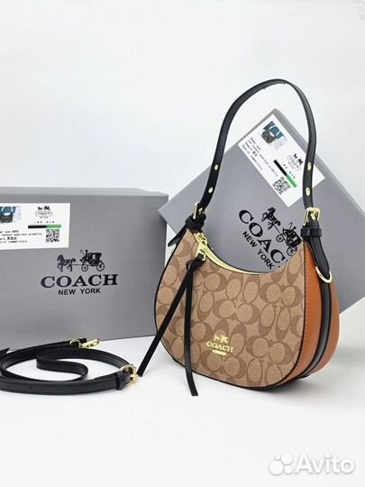 Новая женская сумка Coach коричневая