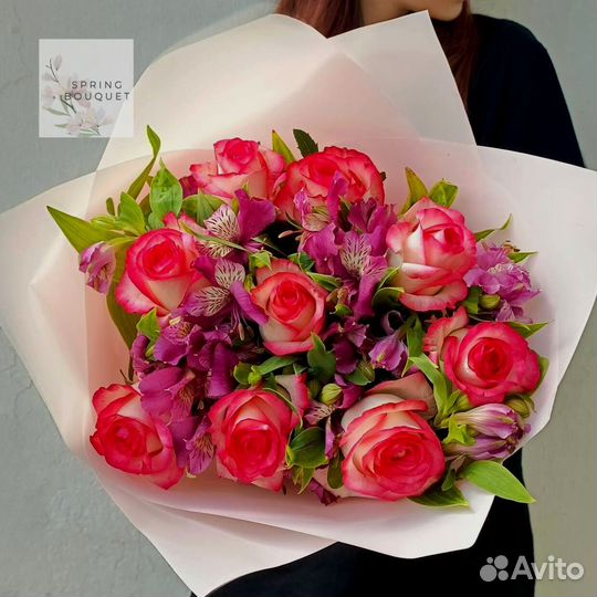 101 роза Цветы