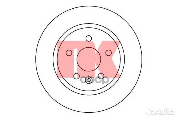205014NK диск тормозной задний Opel Astra J 1