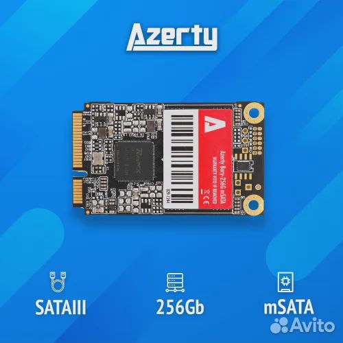 Жесткий диск msata SSD Azerty Bory 256gb, новый