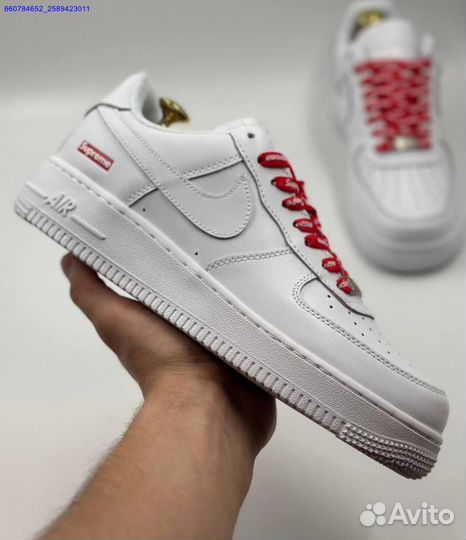 Кроссовки Nike Air Force 1 Low & Supreme (Арт.19982)