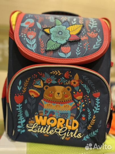 Рюкзак школьный для девочки grizzly