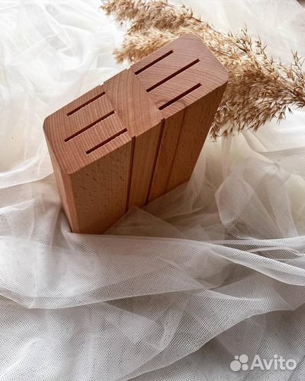 Подставка для ножей деревянная