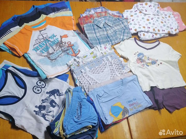 Летние вещи на мальчика 98 104
