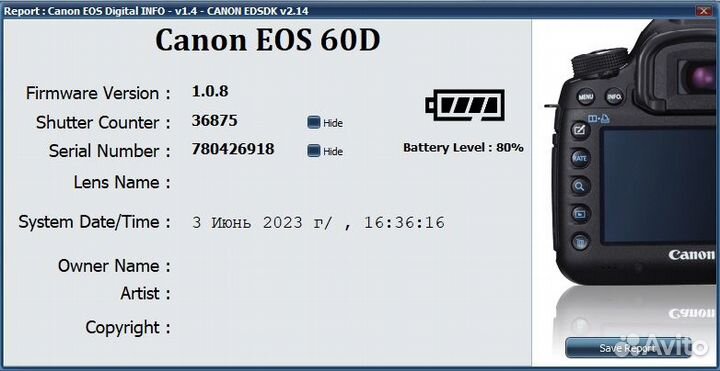 Canon 60D body + EF-S 17-85