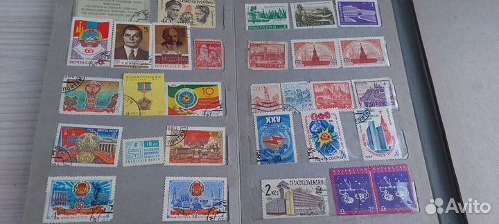 Марки не гашеные и гашеные