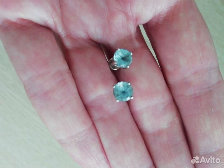 Серьги серебро