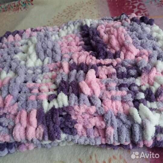 Плед детский вязаный ручная работа