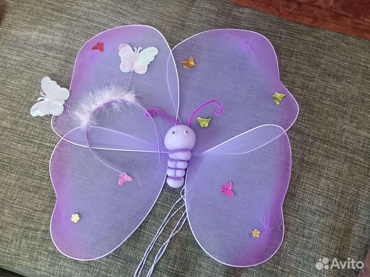 Крылья костюм бабочки ободок