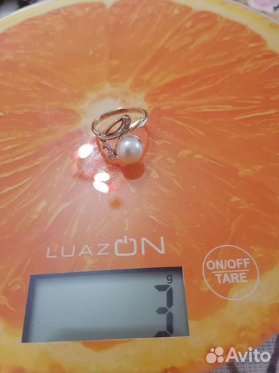 Винтажное кольцо СССР с жемчугом