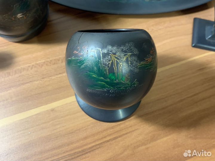 Курительный набор дерево Китай 60е гг