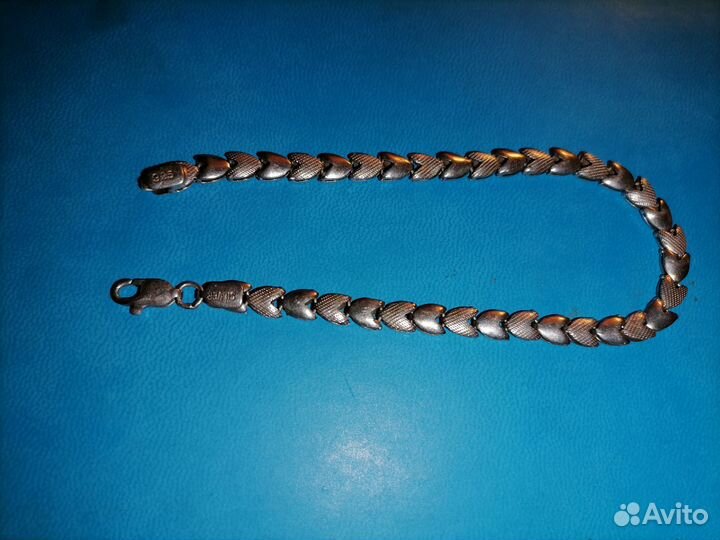 Оригинальный серебряный браслет СССР