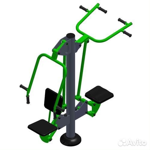 Уличный тренажер (двойной, комбинированный, на под
