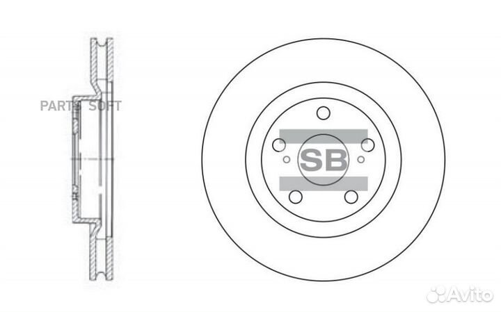 Sangsin brake SD4021 Диск тормозной SD4021 (43512
