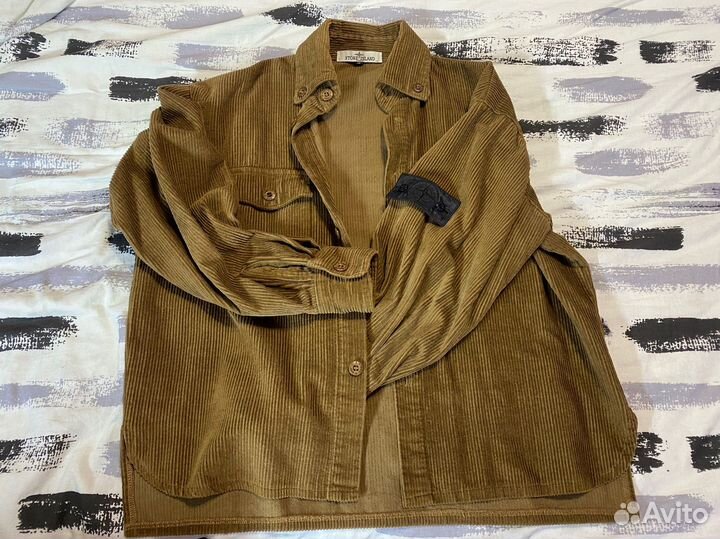 Рубашка stone island вельветовая