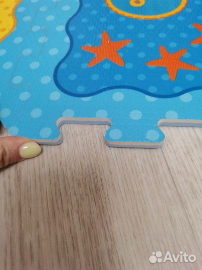 Напольный пазл детский коврик пазл мягкий 2 шт