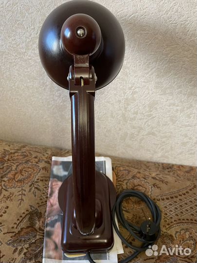 Лампа настольная карболитовая СССР новая