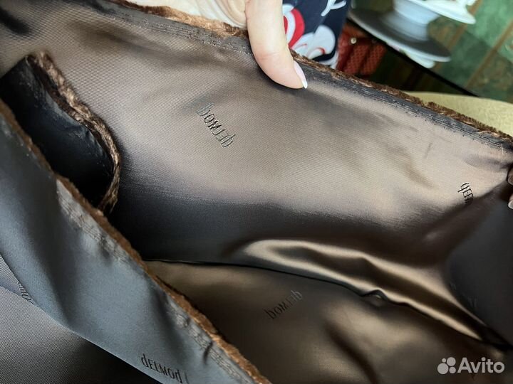 Ткань подкладочная шоколадная