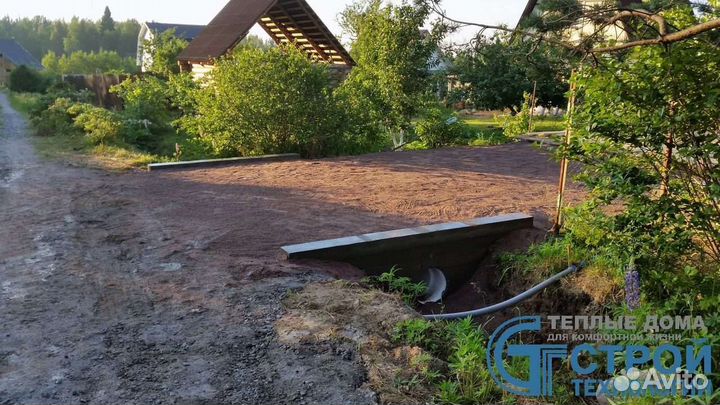 Заезд на участок через канаву