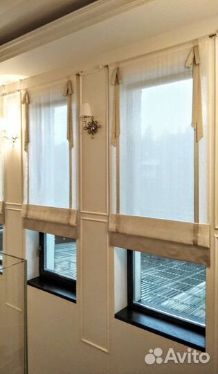 Дизайн, изготовление и навеска штор, жалюзи