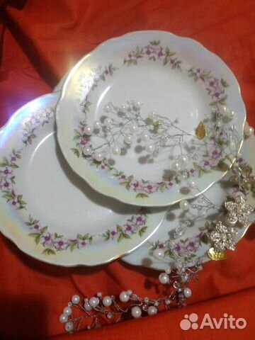 Набор 4 тар с перламутром 70 х 60 годов с золссср