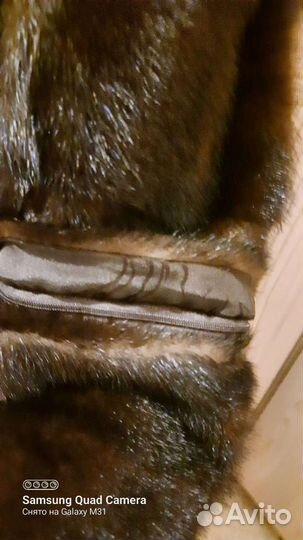 Шуба норковая с капюшоном 44 46