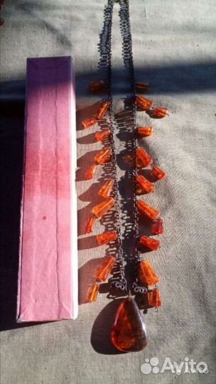 Старинные янтарные бусы, СССР