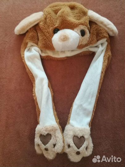 Шапка с поднимающимися ушками