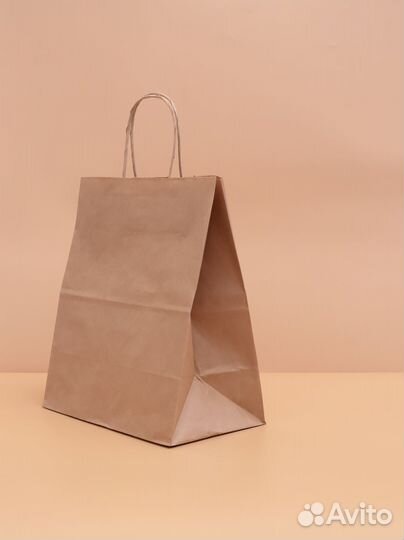Крафт пакеты бумажные с ручками