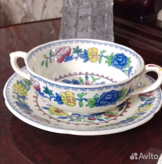 Бульонная пара Mason's антикварная