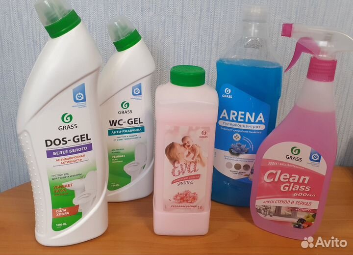 Grass бытовая химия в ассортименте
