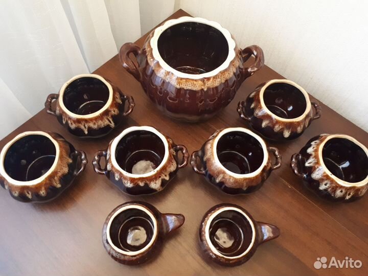 Горшки для запекания, 9 штук