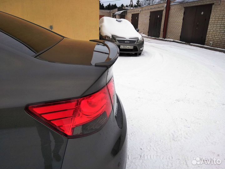 Спойлер Kia cerato 2 седан. Некрашеный