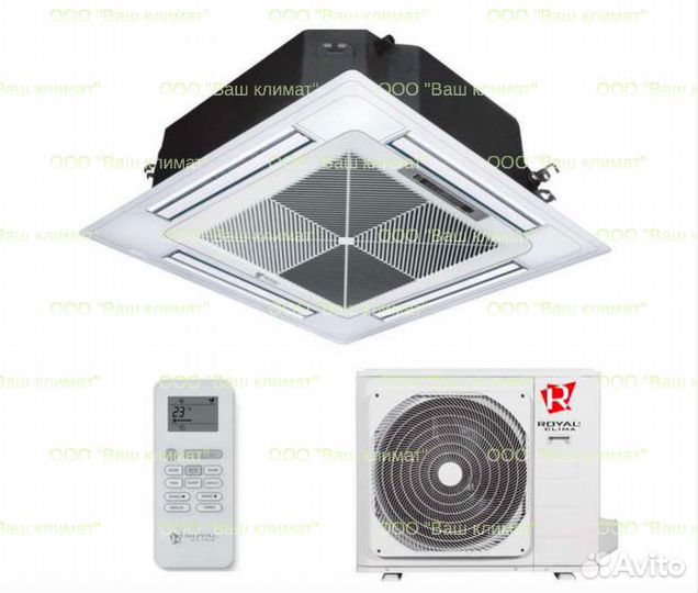 Инверторная кассетная сплит-система Royal Clima 60