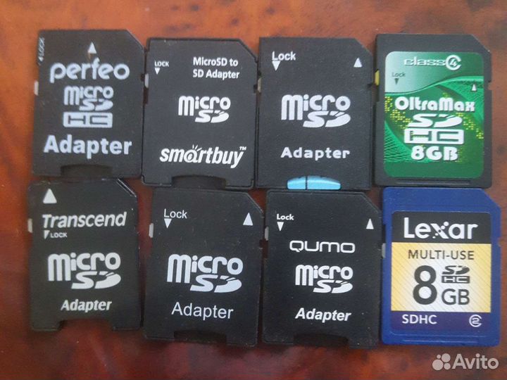 Карты памяти MicroSD и 8 гб