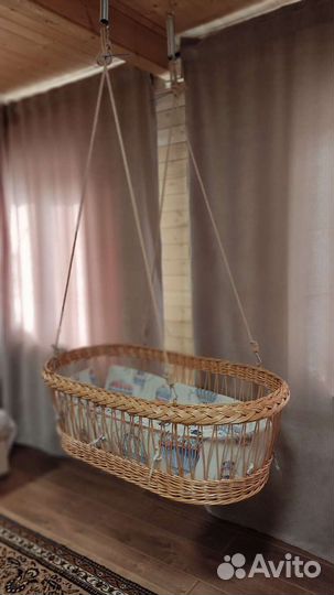Колыбель подвесная Kidstoria плетеная люлька