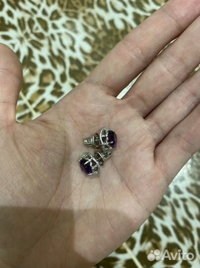 Серебряные серьги новые