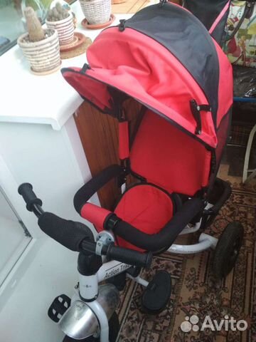 Велосипед-коляска большой с ручкой,шины