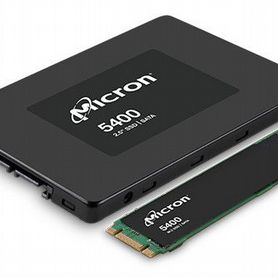 Mtfddak3T8TGB-1BC1zabyyr, Твердотельный накопитель/ Micron SSD 5400 MAX, 3840GB, 2.5" 7mm, SATA3, 3D