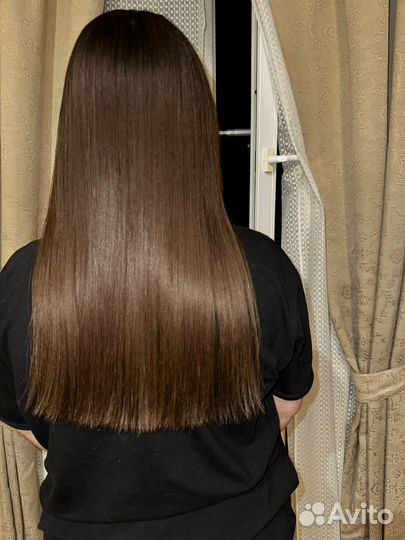 Кератиновое выпрямление волос