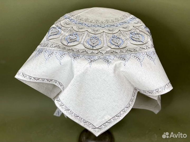 Скатерть лен Греция 115 на 115см