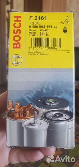 Топливный фильтр bosch f2161 (0 450 902 161)