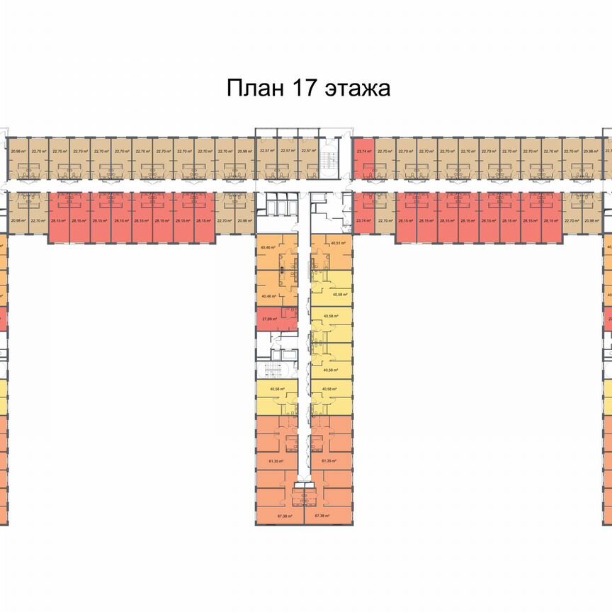 2-к. апартаменты, 42,2 м², 18/24 эт.