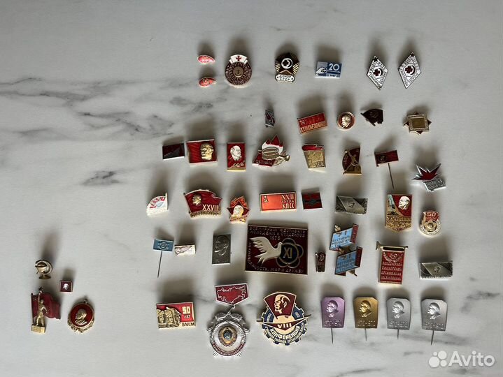 Значки СССР, Ленин, влксм